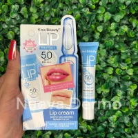 Kiss Beauty Lip Cream SPF 50 – Bálsamo Labial con Ácido Hialurónico y Protección Solar